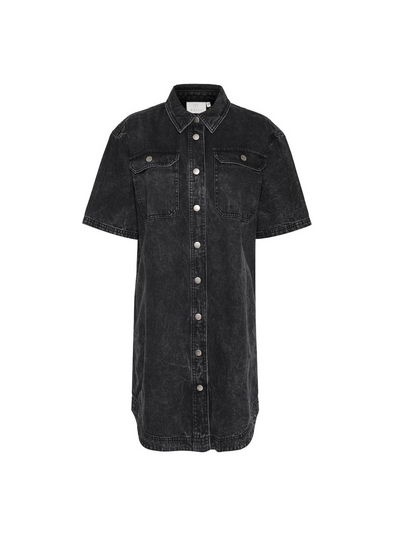 Emma Denim Shirt Dress in Medium Grey Denim from Kaffe