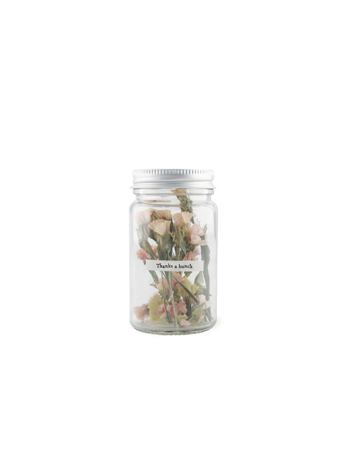 East of India Dried flowers in jar Thanks a bunch