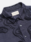 Day Shirt Contours Print in Navy Iris from Far Afield
