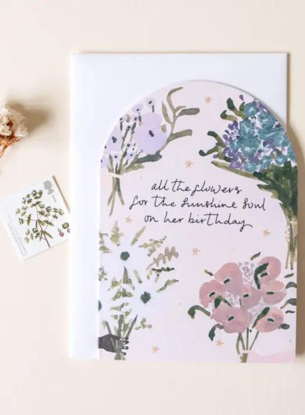 Flowers For The Sunshine Soul' Birthday Card from The Hidden Pearl Studio