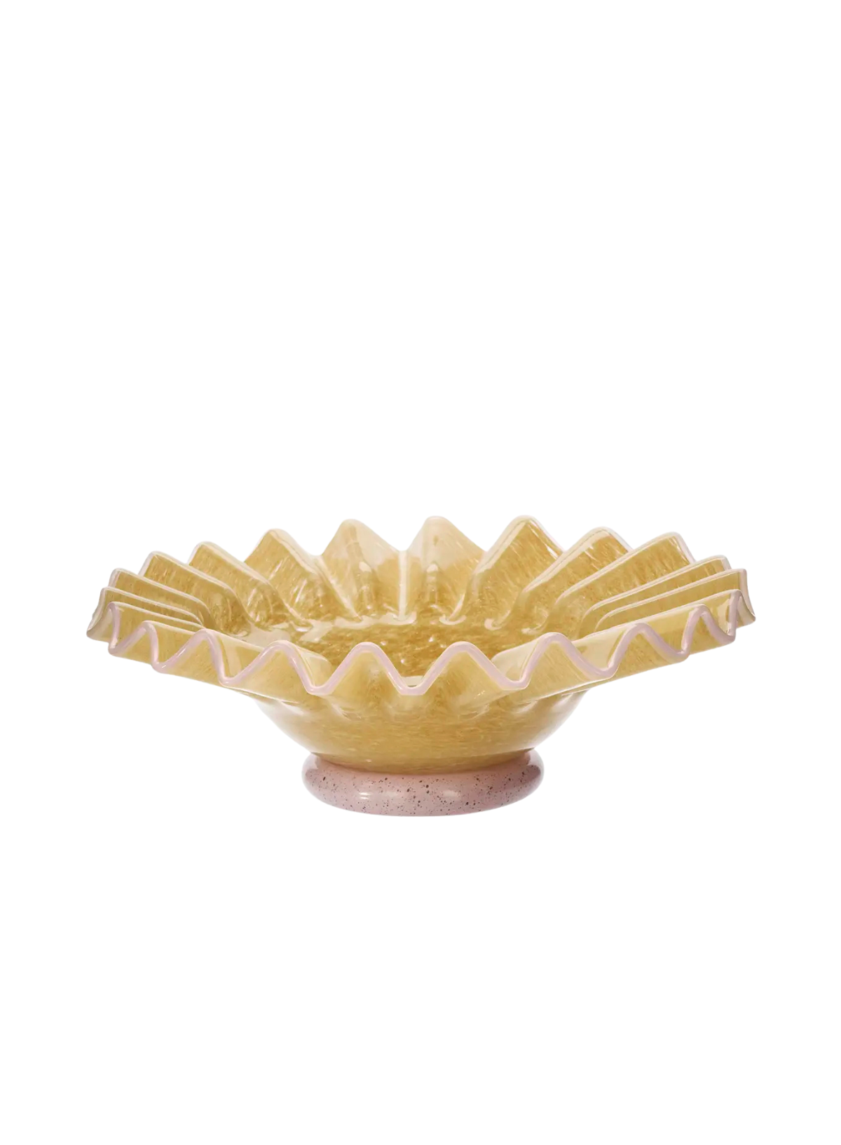 Madam Stoltz Honey/Lilac Glass Tray
