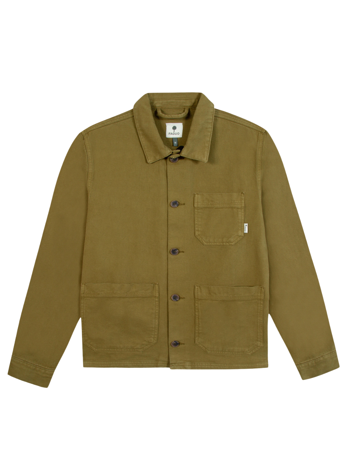 Faguo Lorge Overshirt in Dark Khaki