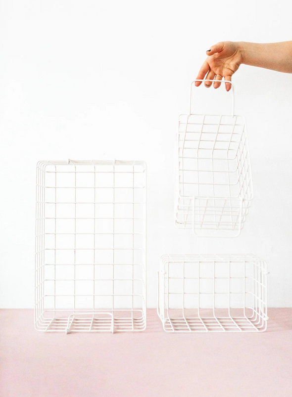 Wire Small Locker Basket from Mustard