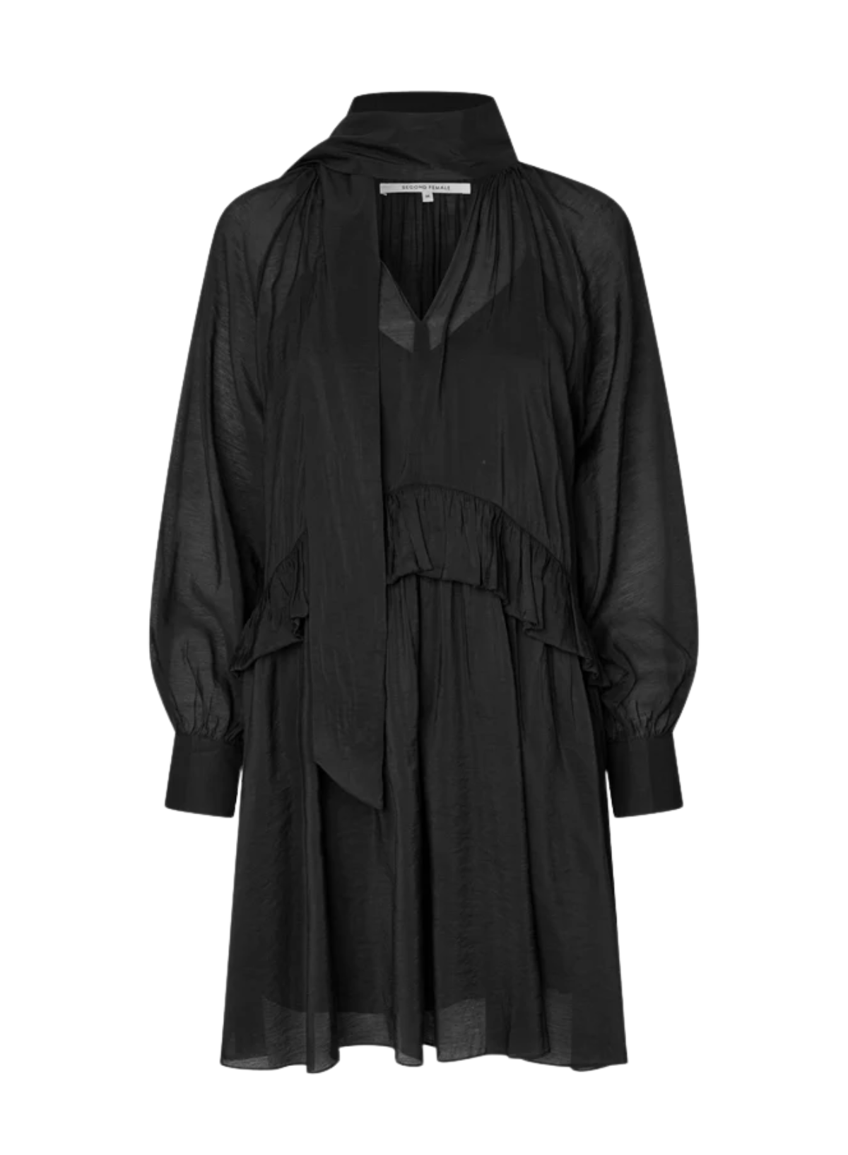 Second Female Tundra Frill Dress in Black
