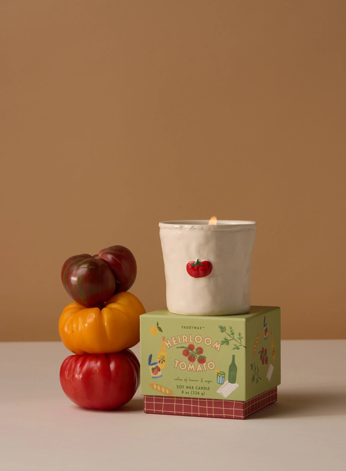 Bistro 8oz Embossed Candle - Heirloom Tomato from Paddywax