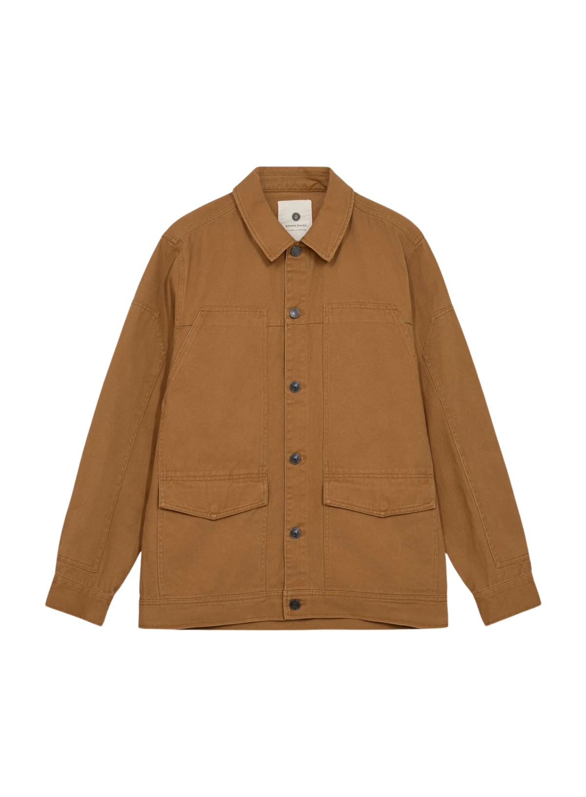 Oscar Twill Overshirt in Golden Brown from Anerkjendt