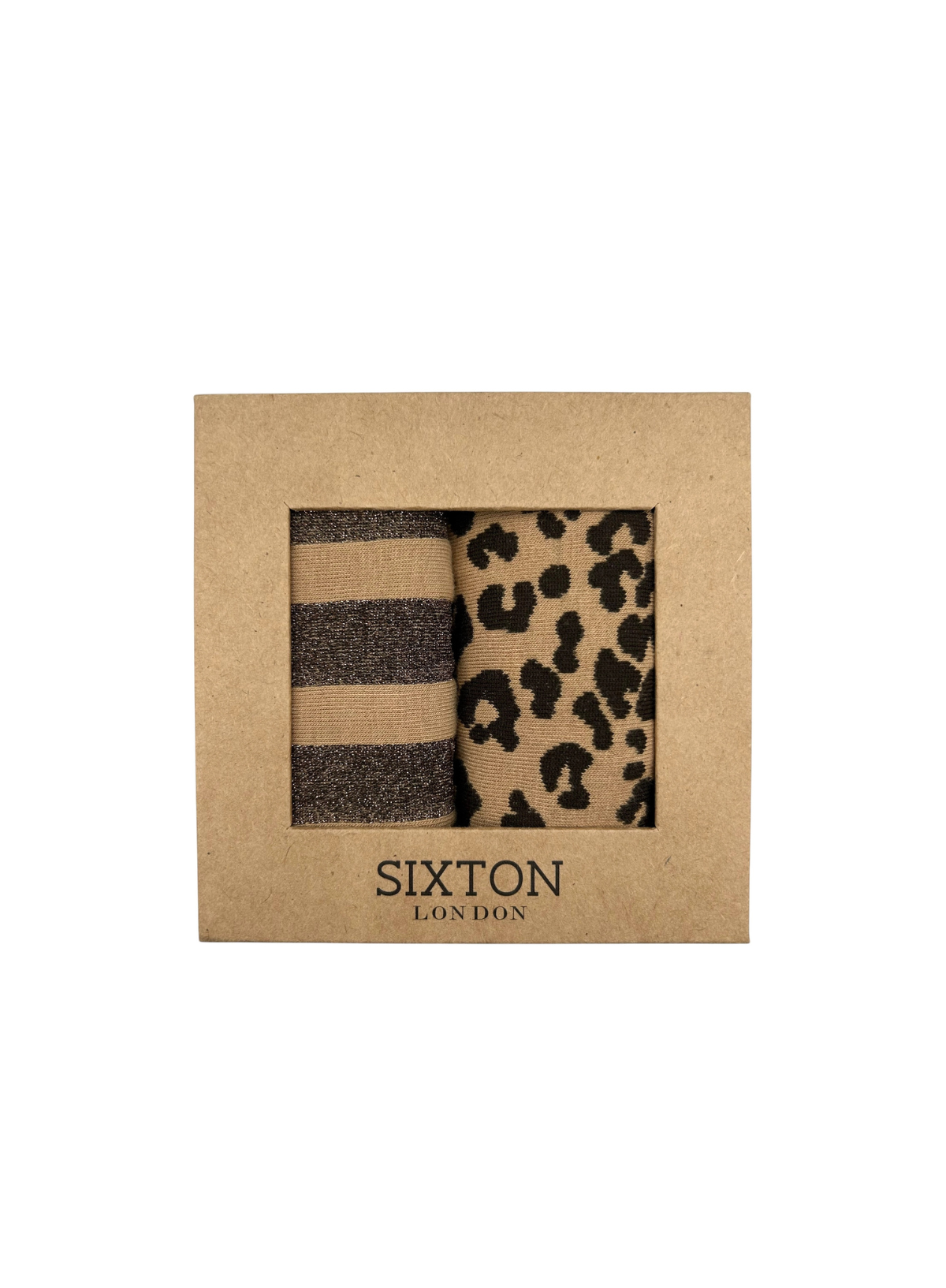 Sand Leopard & Berlin Socks Box from Sixton