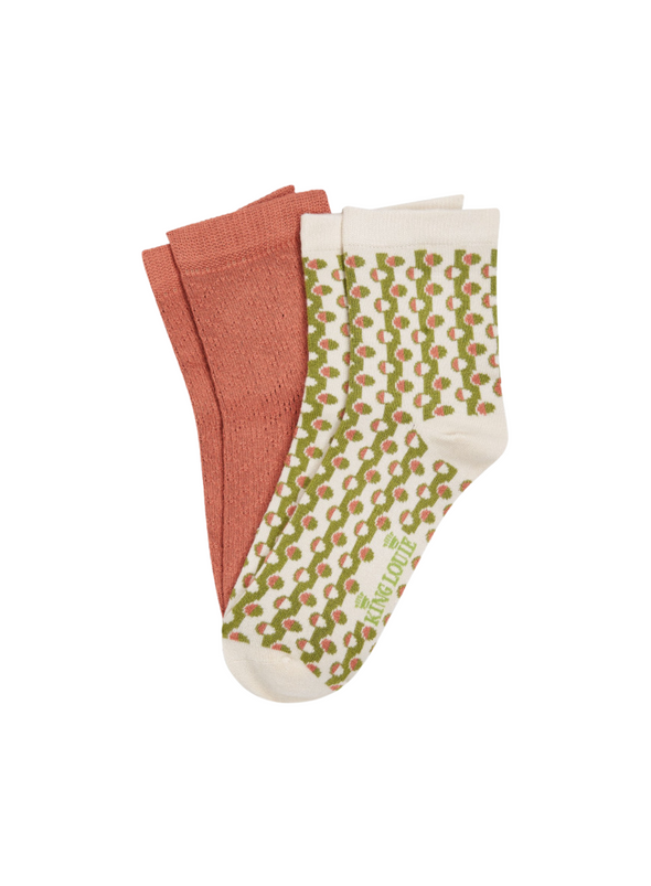 Half Socks 2-Pack Cosette in Woodbine Green from King Louie