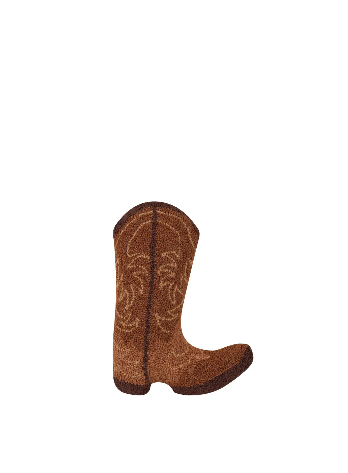 Brown Cowboy Boot Hook Cushion from Peking Handicraft