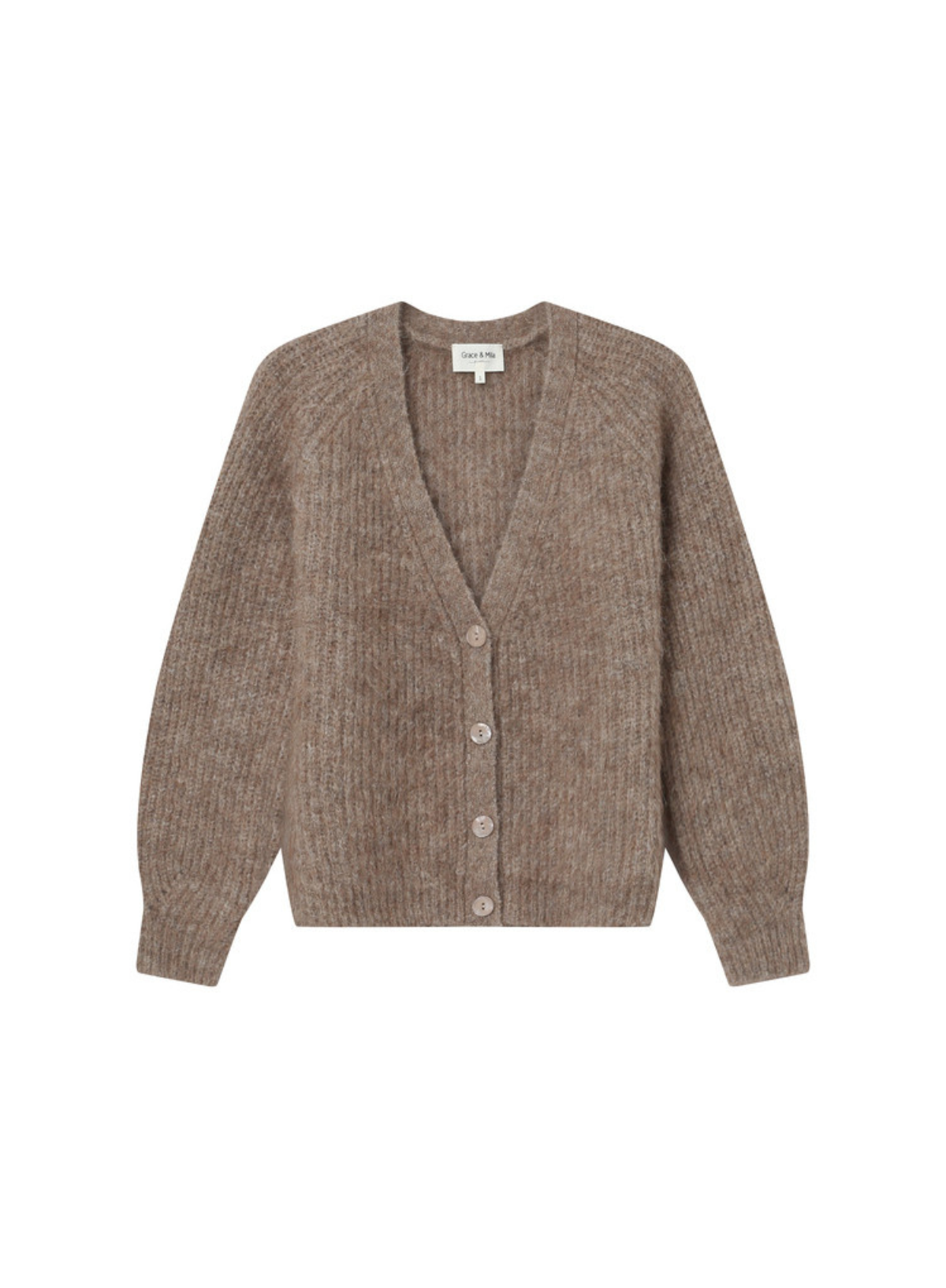 Saluda Cardigan in Greige from Grace & Mila
