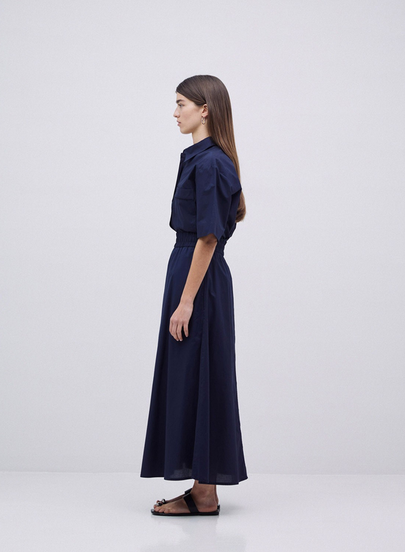 Conan Long Skirt in Navy from Yerse
