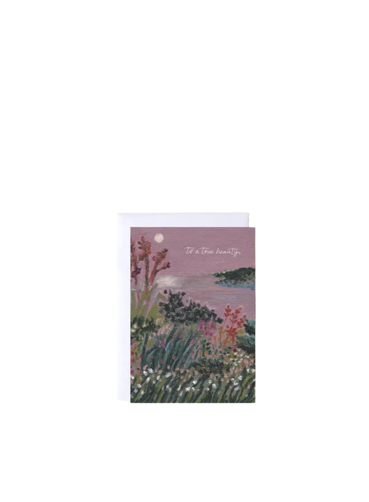 To A True Beauty' Oil Pastel Card from The Hidden Pearl Studio