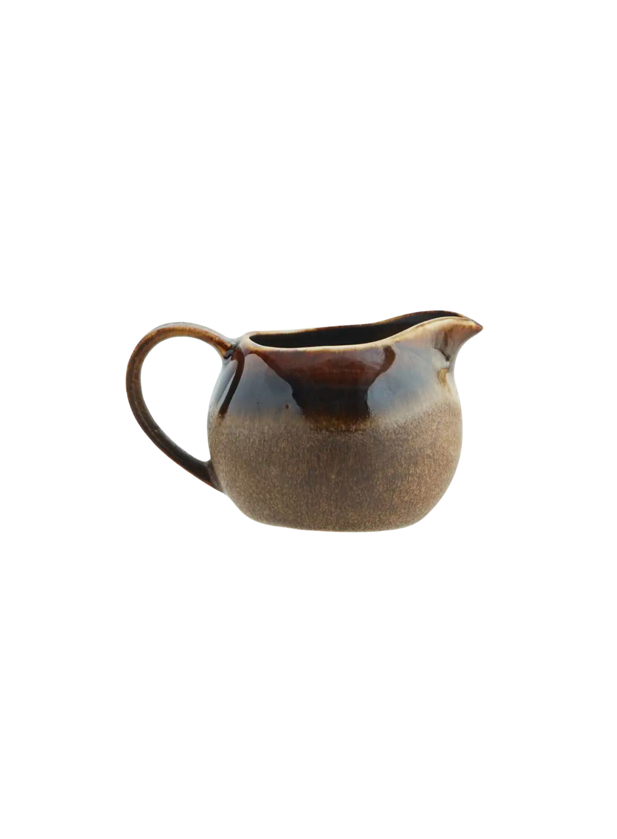 Brown Stoneware Milk Jug from Madam Stoltz