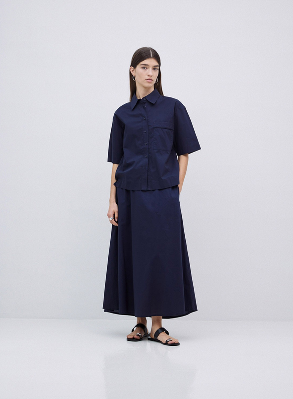 Conan Long Skirt in Navy from Yerse