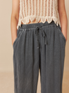 Wide Leg Trousers in Carbon from Indi & Cold
