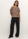 Amber Printed Shirt in Classic Leopard from Kaffe