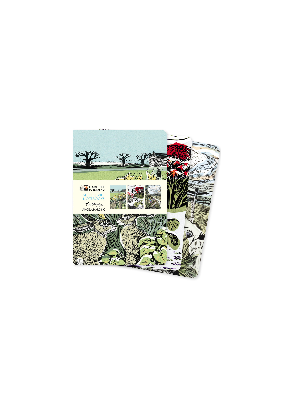Angela Harding Wildlife Set of 3 Midi Notebooks