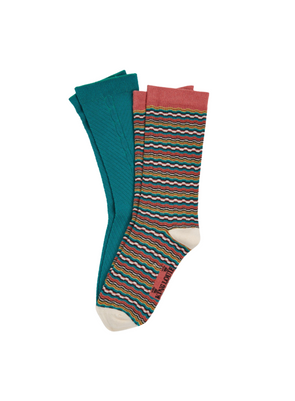 Socks 2-Pack Surfbird in Ponderosa Green from King Louie