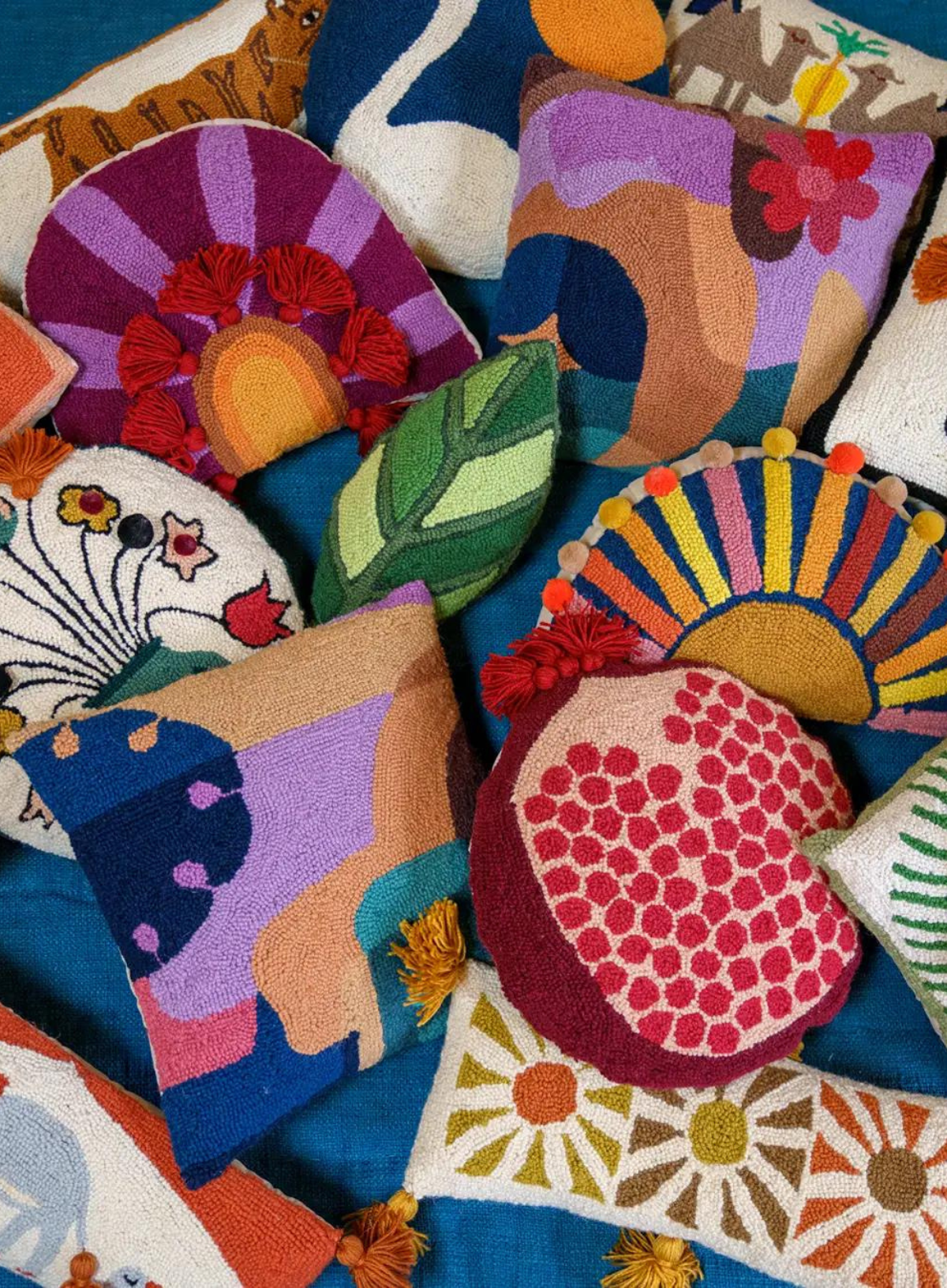 In Bloom with Tassels Hook Cushion by Justina Blakeney from Peking Handicraft