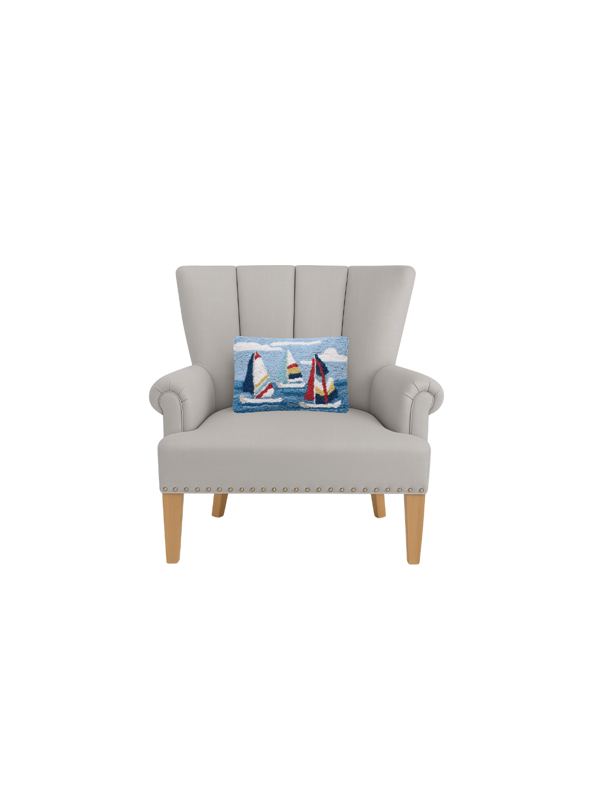Regatta Sails Hook Pillow from Peking Handicraft