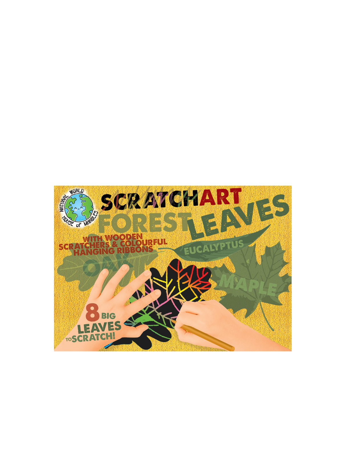 House of Marbles Scratch Art Set - Leaves