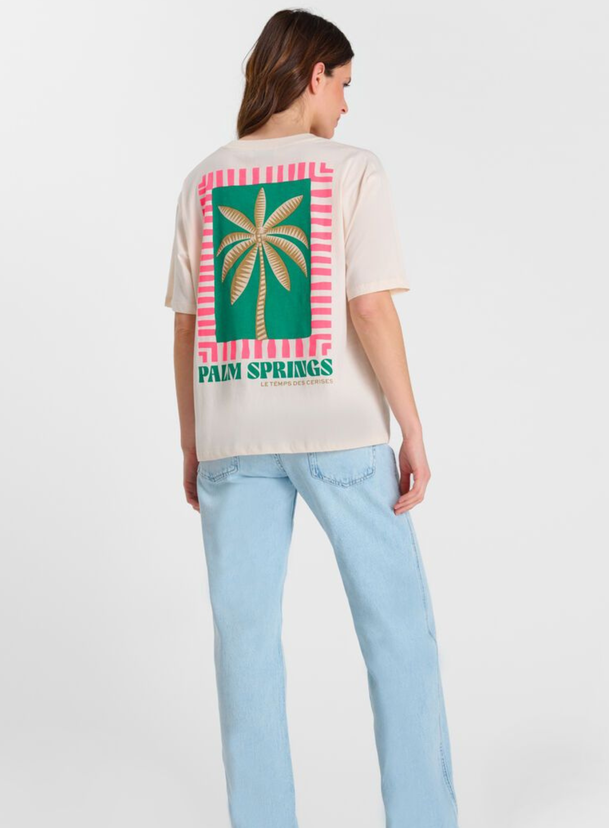 Le Temps des Cerises T-Shirt in Pink Fluo