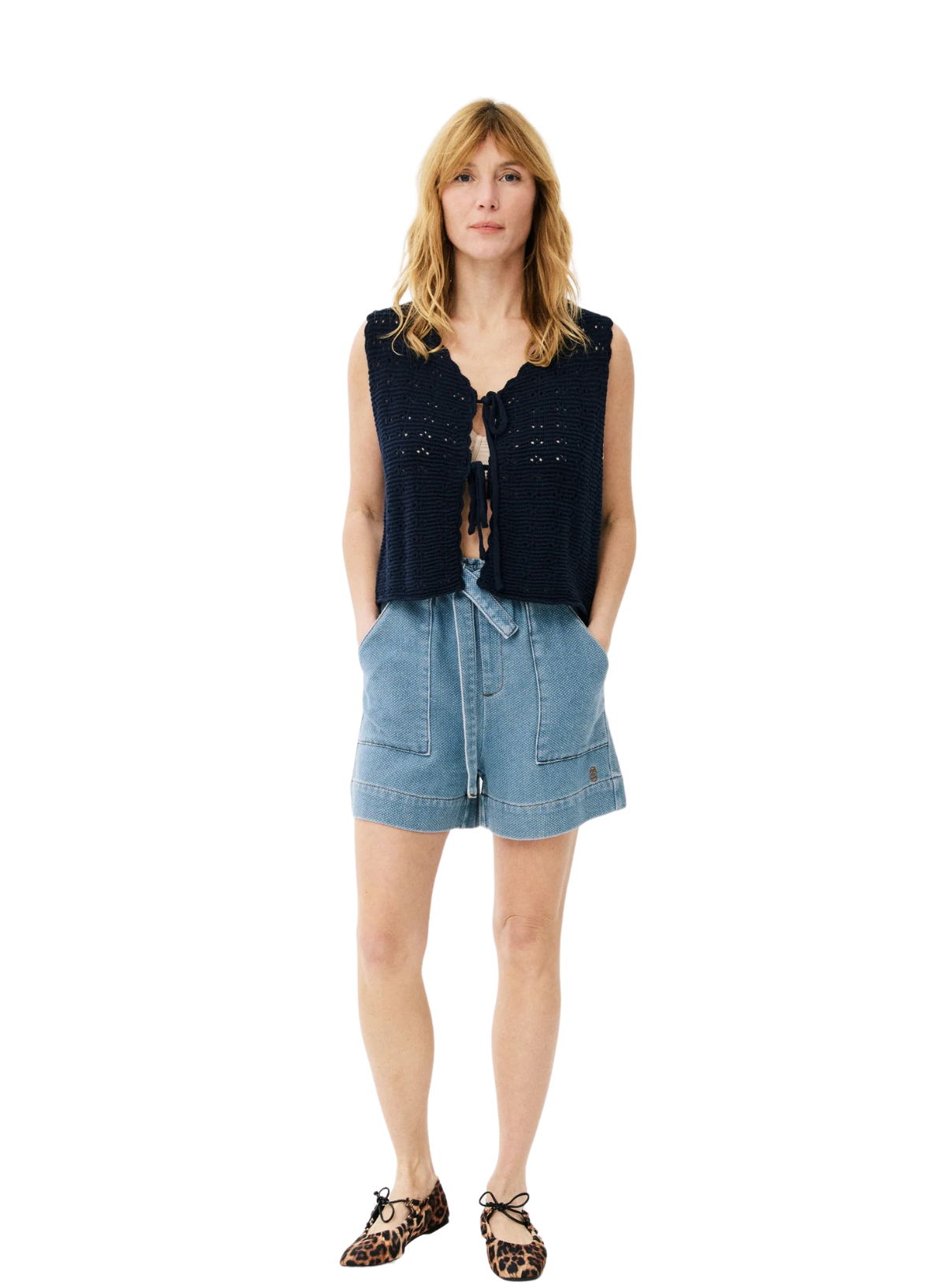 Mina Top in Navy Blue from Maison Anana