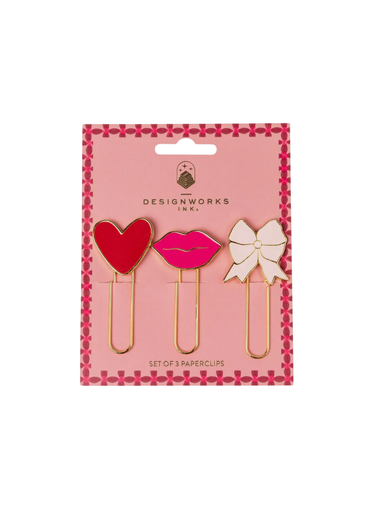Design works Set of 3 Paperclips - Love