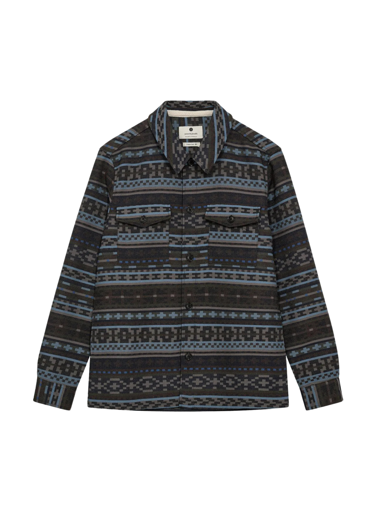 Oscar Inka Overshirt in Sky Captain from Anerkjendt