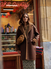 Mid Length Coat in Chocolate from Indi & Cold