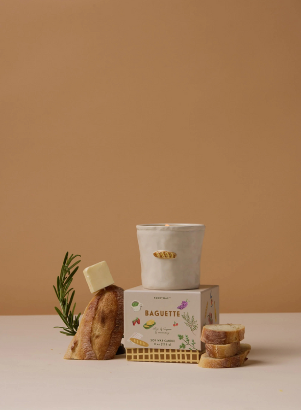 Bistro 8oz Embossed Candle - Rosemary Thyme from Paddywax