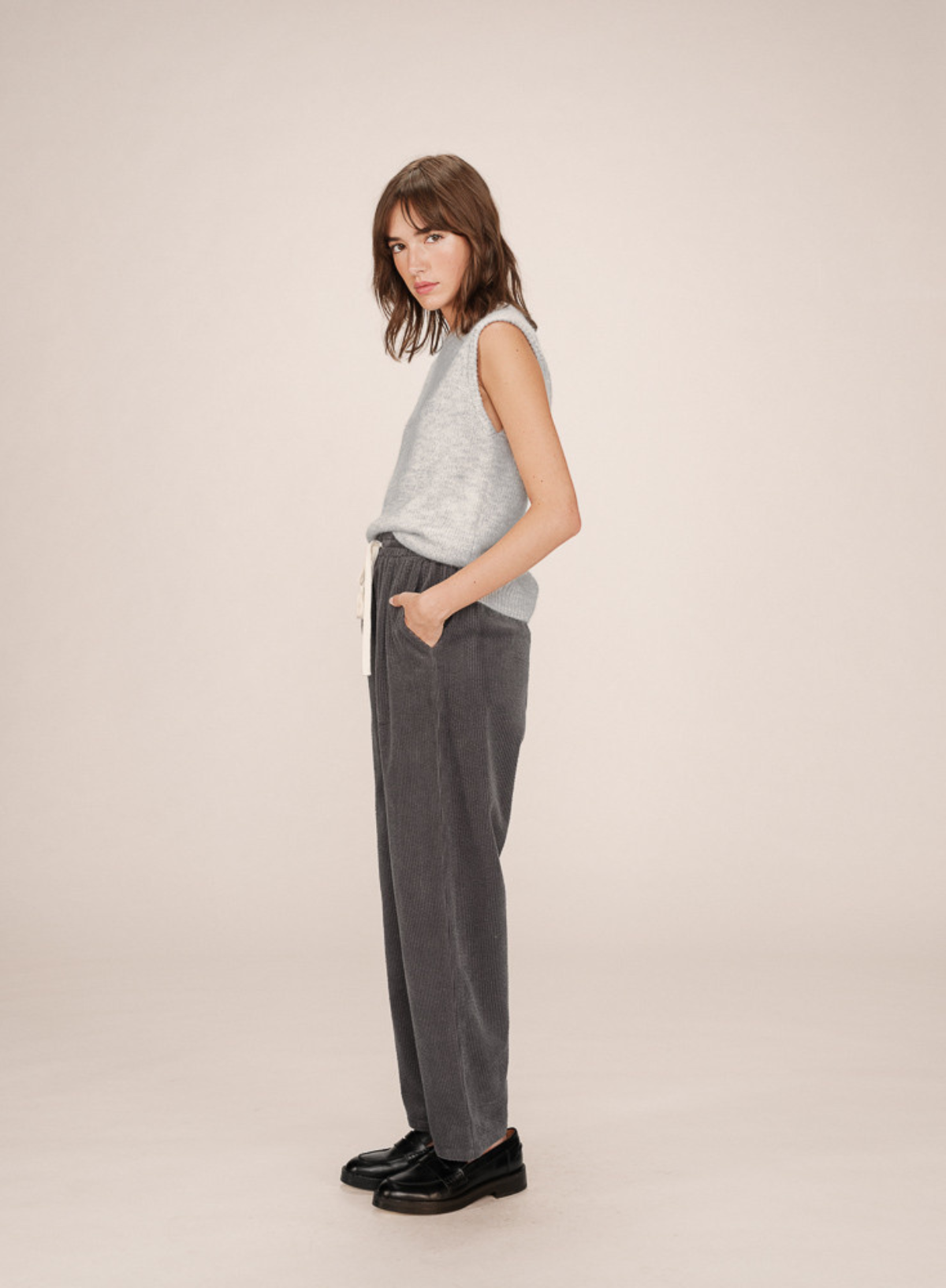 Liberty Trousers in Carbon from Grace & Mila
