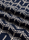 Zigger Cardigan in Navy Iris Palm Tree from Far Afield