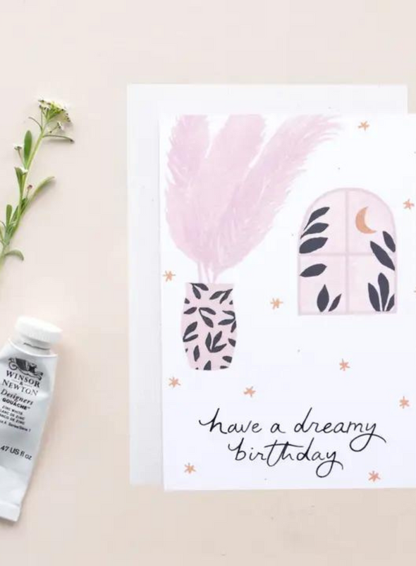 Dreamy Birthday Greeting Card from The Hidden Pearl Studio