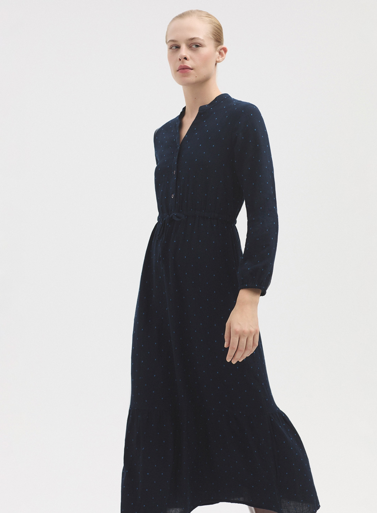 Plumeti Jacquard Long Dress from Nice Things