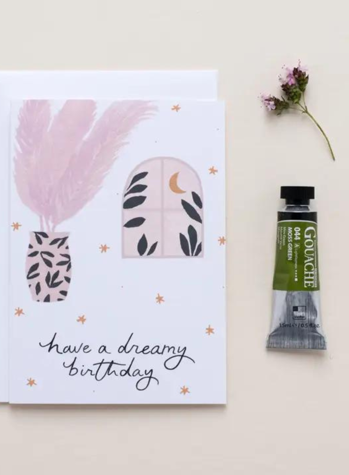 Dreamy Birthday Greeting Card from The Hidden Pearl Studio