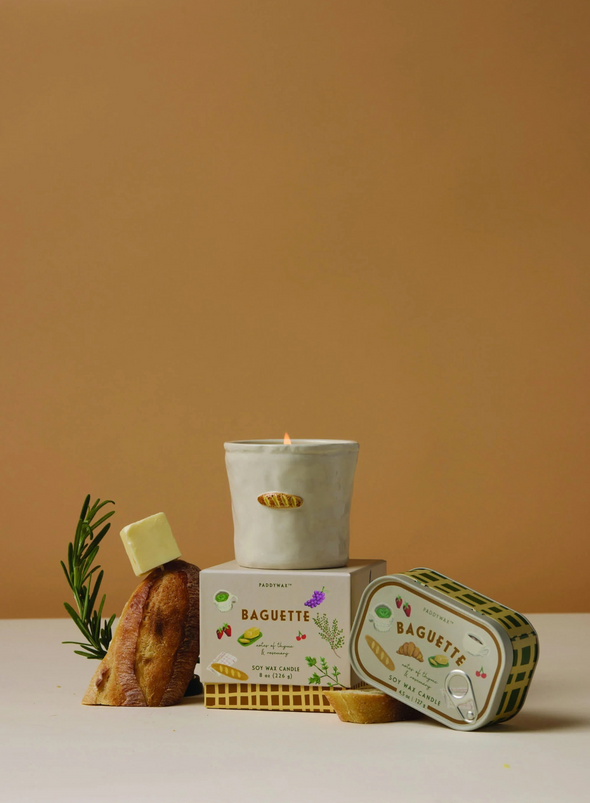 Bistro 8oz Embossed Candle - Rosemary Thyme from Paddywax