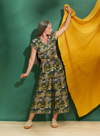 Edith Trousers in Green Botanical Gardens from Palava