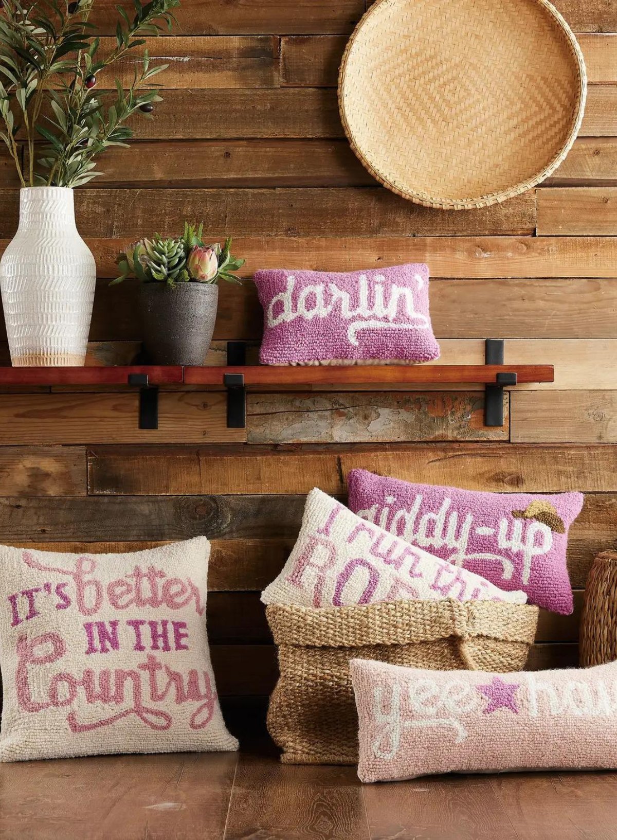 Life is Better in the Country Hook Cushion from Peking Handicraft