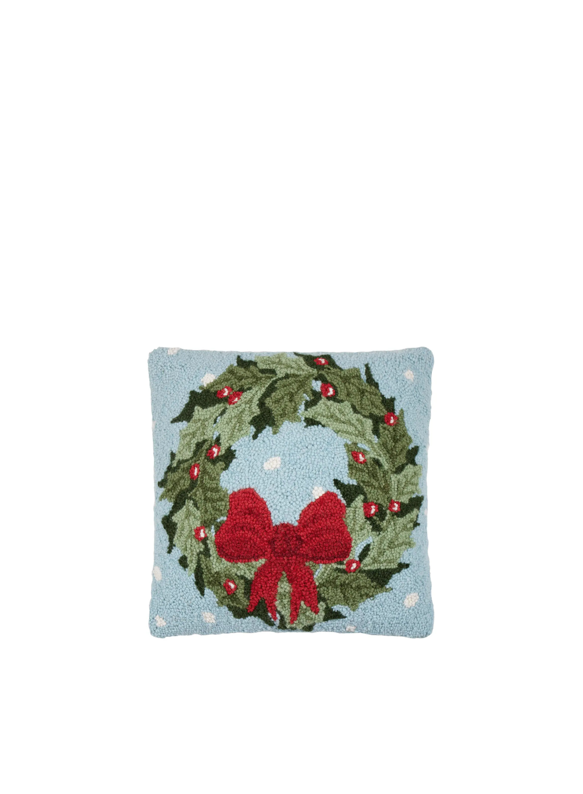 Holly Wreath Hook Cushion from Peking Handicraft