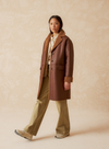 Mid Length Coat in Chocolate from Indi & Cold