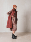 Midi Dress in Red Check from Indi & Cold