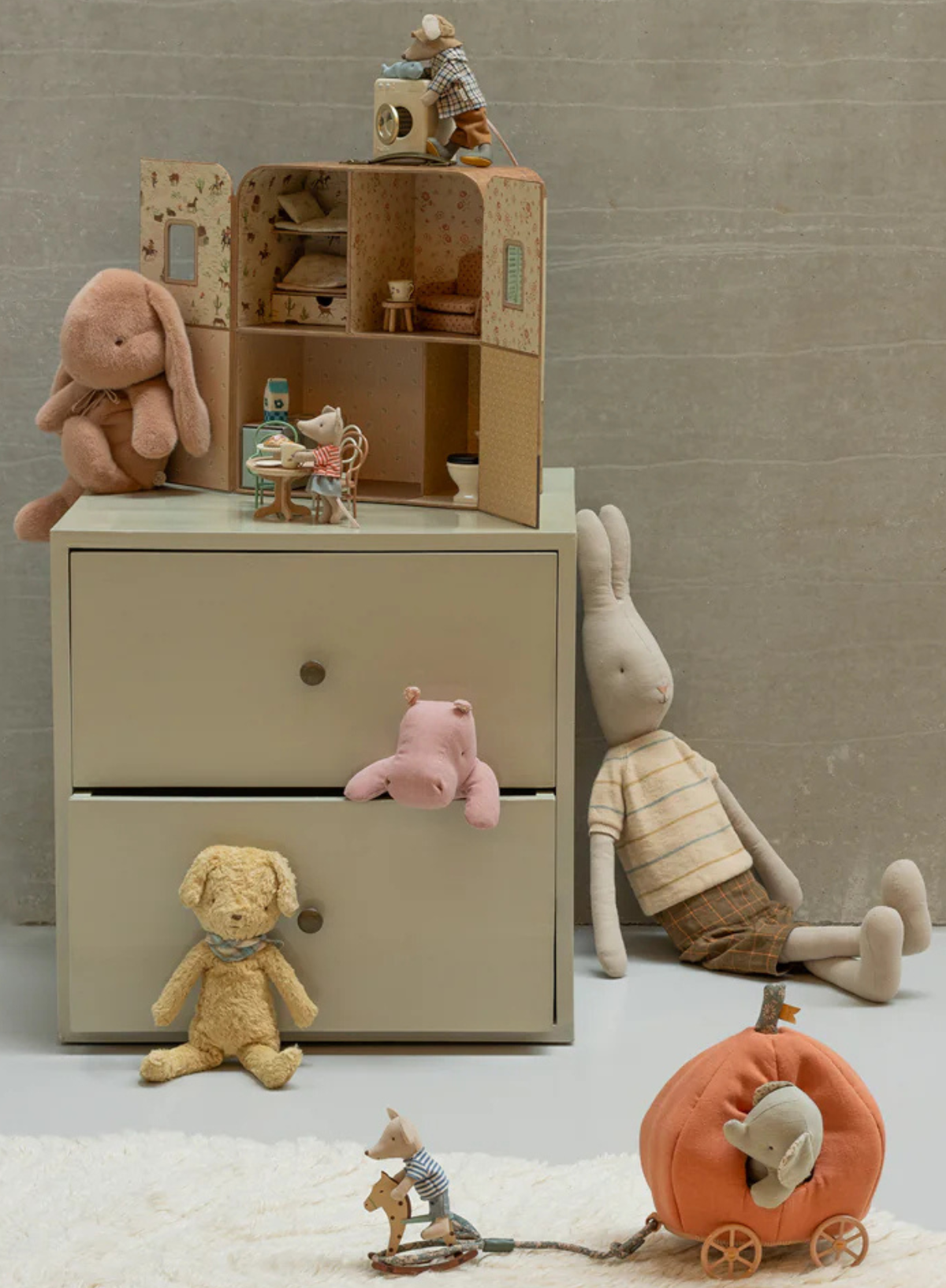 Maileg Bunny Plush Medium in Vintage Rose