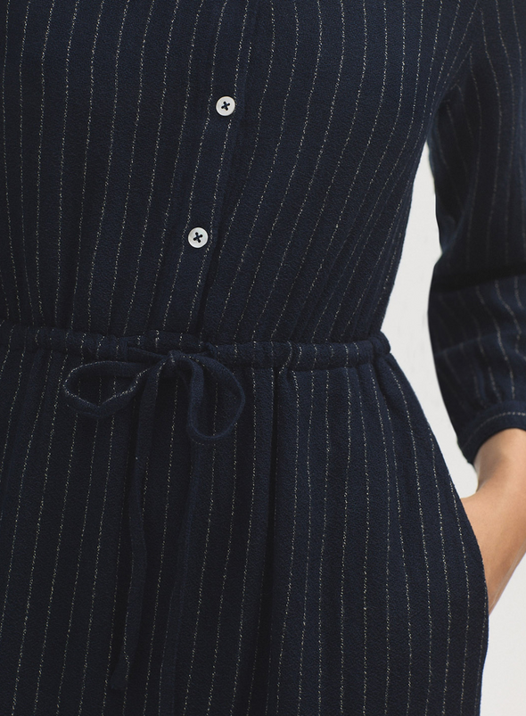 Diplomatic Striped Midi Dress from Nice Things