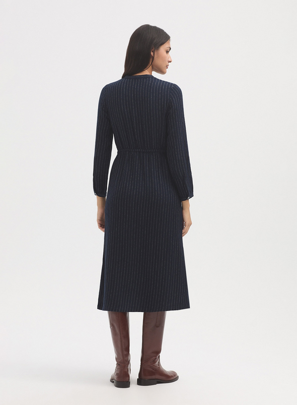 Diplomatic Striped Midi Dress from Nice Things