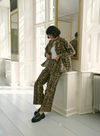 Leonora Denim Jacket in Naturel Leopard from Kaffe