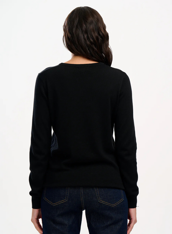 Astrid Jumper in Black Rainbow UFO from Sugarhill