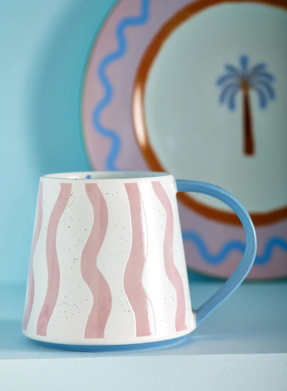 Pink Wave Mug from Eleanor Bowmer