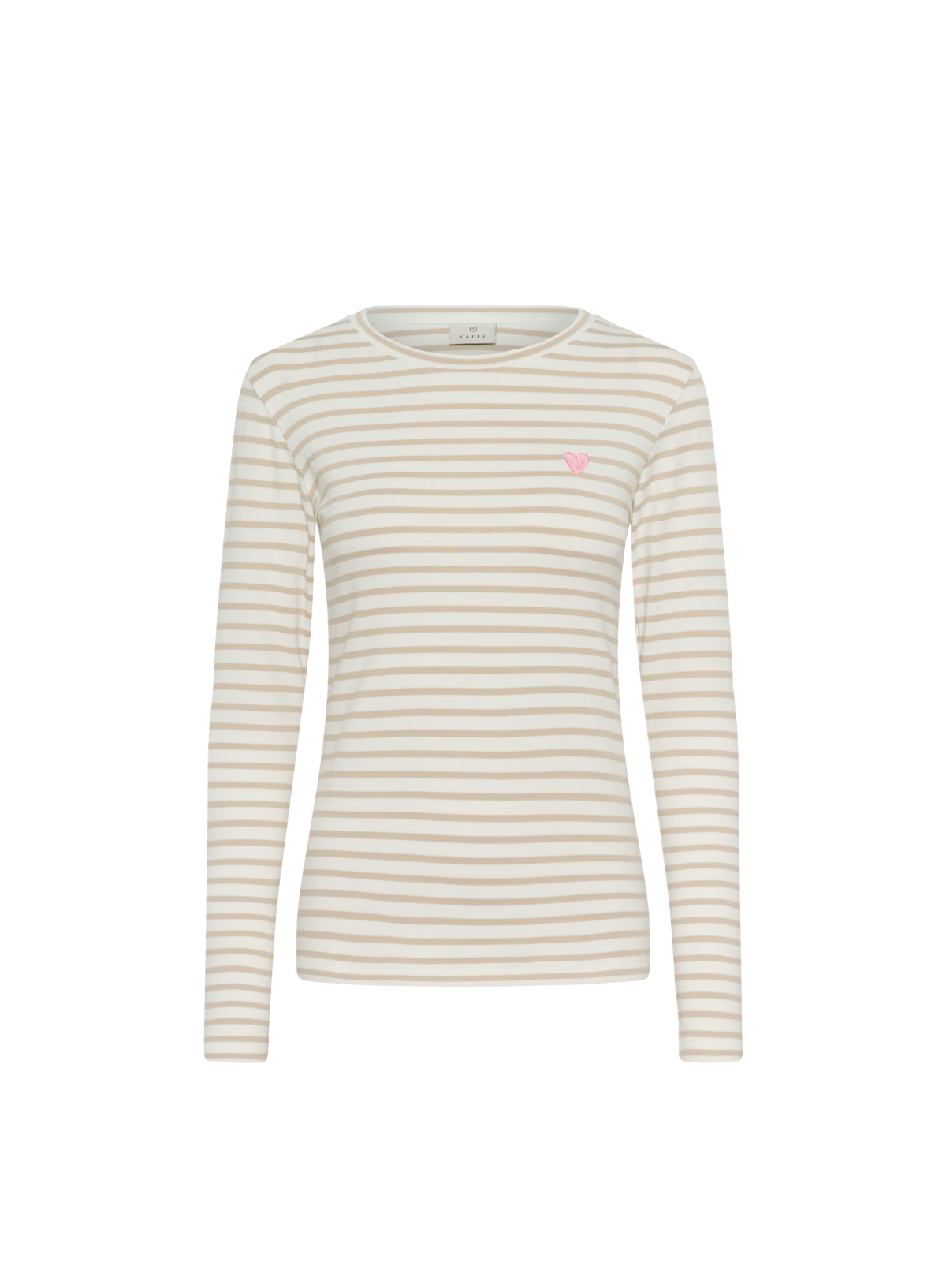 Kaffe Liddy T-Shirt in Chalk/Feather Grey