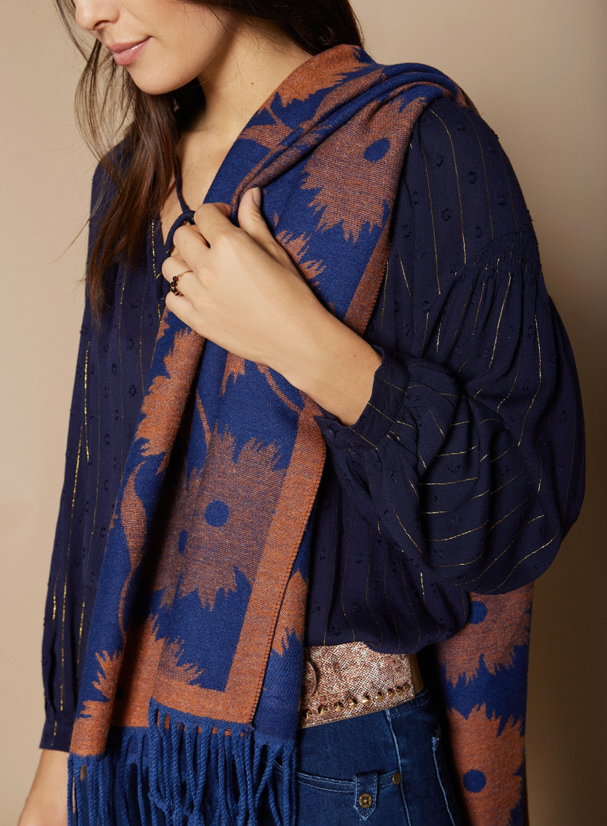 Floral Cashmere Scarf from Meisïe